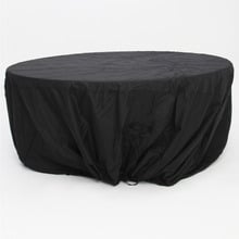 Black Round Outdoor Table Cover